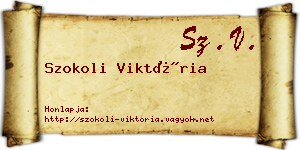 Szokoli Viktória névjegykártya