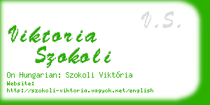 viktoria szokoli business card